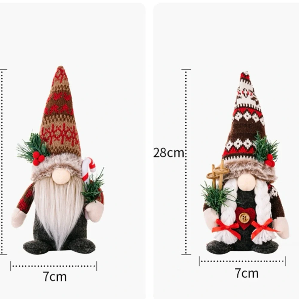 Christmas woodlands gnome couple - Picture 2 of 7